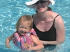 Rachel and Mommy Swimming
